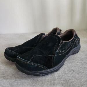 Merrell Kamori Moc Footwear Black Suede Loafers Sz 7.5